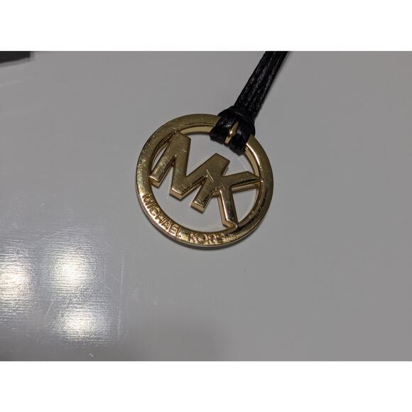 Y2K Michael Kors Black Leather Grommet Hobo Bag Shoulder Purse Tote Quiet Luxury - Picture 4 of 7